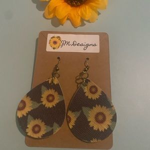 Sunflower earrings